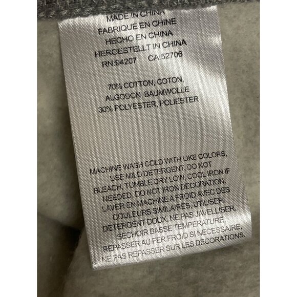 Caterpillar Foundation Men's Hoodie Hooded Sweatshirt Heather Grey Logo Medium - Picture 5 of 5